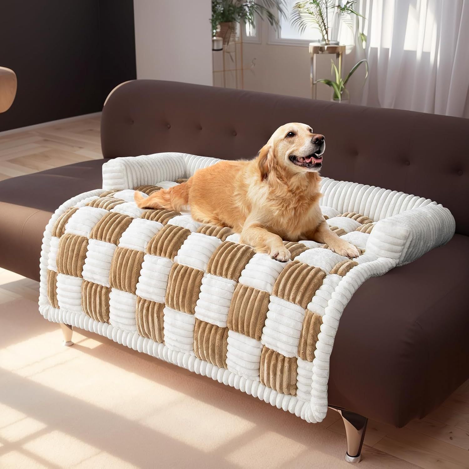 Create a Cozy Haven for Your Furry Friend with the Plush Thickened Warm Pet Bed